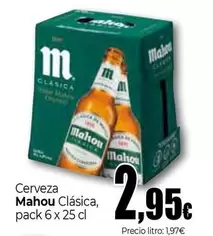 Oferta de Mahou - Cerveza Clásica por 2,95€ en Unide Supermercados