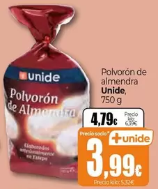 Oferta de Unide - Polvoron De Almendra por 4,79€ en Unide Supermercados