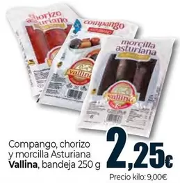 Oferta de Vallina - Compango, Chorizo Y Morcilla Asturiana por 2,25€ en Unide Supermercados