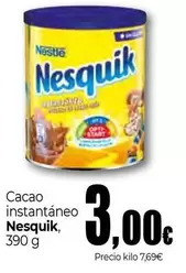 Oferta de Nestlé - Nesquik Cacao Instantaneo por 3€ en Unide Supermercados