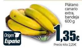 Oferta de Platano Canario Extra por 1,35€ en Unide Supermercados