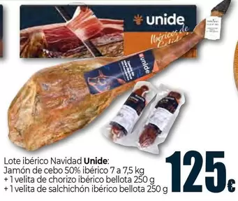 Oferta de Unide - Lote Iberico Navidad por 125€ en Unide Market