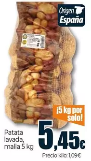 Oferta de Origen - Patata Lavada por 5,45€ en Unide Market