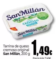 Oferta de San Millán - Tarrina De Queso Cremoso Original por 1,49€ en Unide Market