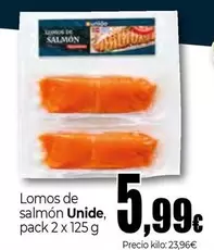 Oferta de Unide - Lomos De Salmon por 5,99€ en Unide Market