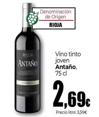 Oferta de Antaño - Vino Tinto Joven por 2,69€ en Unide Market