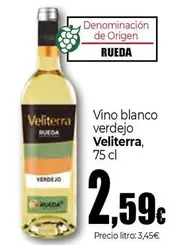 Oferta de Veliterra - Vino Blanco Verdejo por 2,59€ en Unide Market