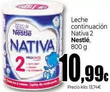 Oferta de Nestlé - Leche Continuacion Nativa 2 por 10,99€ en Unide Market