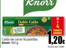 Oferta de Knorr - Caldo De Carne 16 Pastillas por 1,2€ en Unide Market