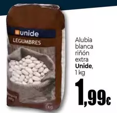 Oferta de Unide - Alubia Blanca Riñón Extra por 1,99€ en Unide Market