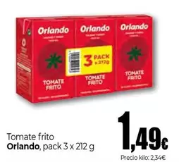 Oferta de Orlando - Tomate Frito por 1,49€ en Unide Market