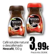 Oferta de Nescafé - Café Soluble Natural O Descafeinado por 3,99€ en Unide Market