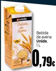 Oferta de Unide - Bebida De Avena por 0,79€ en Unide Market