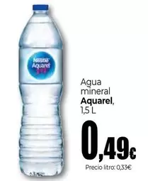 Oferta de Aquarel - Agua mineral por 0,49€ en Unide Market