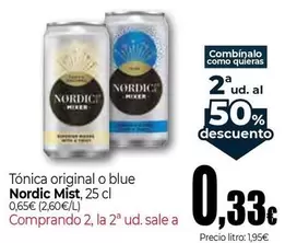 Oferta de Nordic Mist - Tonica Original O Blue por 0,33€ en Unide Market