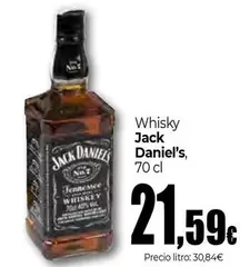 Oferta de Jack Daniel's - Whisky por 21,59€ en Unide Market