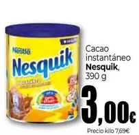 Oferta de Nesquik - Cacao Instantáneo por 3€ en UNIDE Alimentación