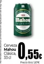 Oferta de Mahou - Cerveza Clasica por 0,55€ en UNIDE Alimentación