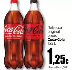 Oferta de Coca-Cola - Refresco Original O Zero por 1,25€ en UNIDE Alimentación