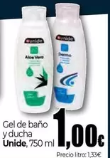 Oferta de Unide - Gel De Baño Y Ducha  por 1€ en UNIDE Alimentación