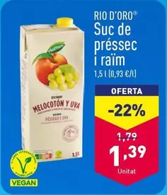 Oferta de Rio d'Oro - Suc De Pressec I Raim por 1,39€ en ALDI