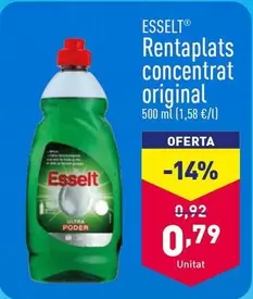 Oferta de Esselt - Rentaplats Concentrat Original por 0,79€ en ALDI