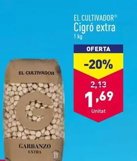 Oferta de El Cultivador - Cigró Extra  por 1,69€ en ALDI