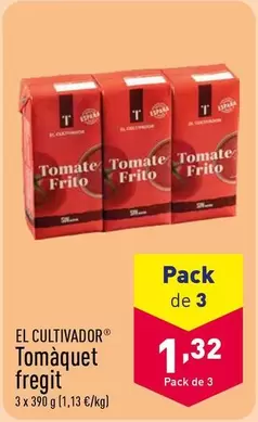 Oferta de El Cultivador - Tomàquet Fregit por 1,32€ en ALDI