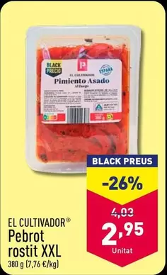 Oferta de El Cultivador - Pebrot Rostit XXL por 2,95€ en ALDI