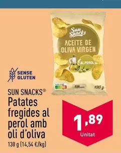 Oferta de Sun Snack - Patates Fregides Al Perol Amb Oli D'oliva por 1,89€ en ALDI