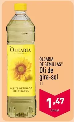 Oferta de Olearia De Semillas - Oli De Gira-sol por 1,47€ en ALDI