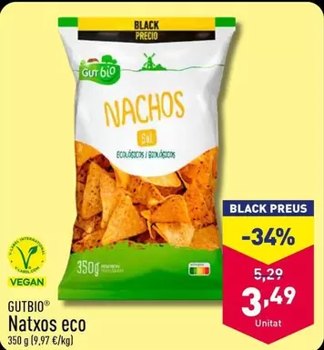 Oferta de Gutbio - Natxos Eco por 3,49€ en ALDI