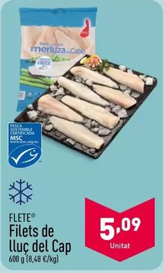 Oferta de Flete - Filetes De Lluc Del Cap por 5,09€ en ALDI