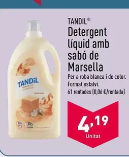 Oferta de Tandil - Detergent Liquid Amb Sabó De Marsella por 4,19€ en ALDI