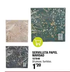 Oferta de Servilleta Papel Navidad por 1,2€ en ferrOkey