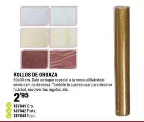 Oferta de Oro - Rollos De Orgaza por 2,95€ en ferrOkey