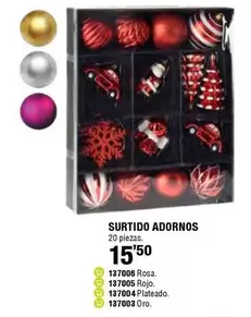 Oferta de Oro - Surtido Adornos por 15,5€ en ferrOkey