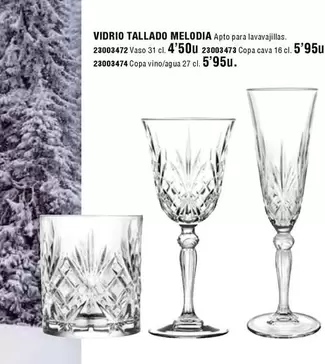 Oferta de Melodia - Vidrio Tallado por 5,95€ en ferrOkey