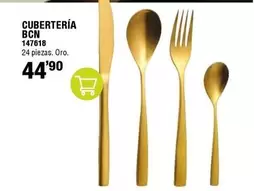 Oferta de Oro - Cubertería Bcn por 44,9€ en ferrOkey