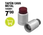 Oferta de Tapón Cava Metal por 7€ en ferrOkey