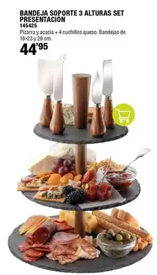 Oferta de Bandeja Soporte 3 Alturas Set Presentacion por 44,95€ en ferrOkey