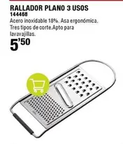 Oferta de Rallador Plano 3 Usos por 5,5€ en ferrOkey