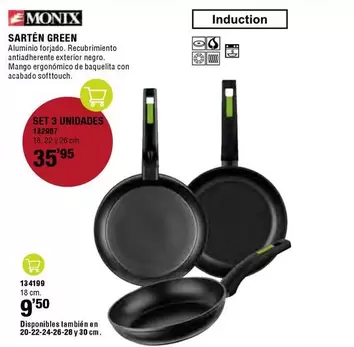 Oferta de Monix - Sartén Green por 9,5€ en ferrOkey