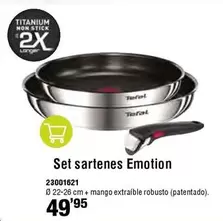 Oferta de Tefal - Set Sartenes Emotion por 49,95€ en ferrOkey