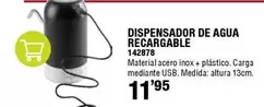 Oferta de Dispensador De Agua Recargable por 11,95€ en ferrOkey