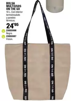 Oferta de Visión - Bolsa Multiusos On The Go por 24,95€ en ferrOkey