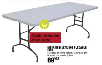 Oferta de Mesa De Multiusos Plegable por 69,95€ en ferrOkey