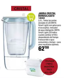 Oferta de Cristal - Jarra Borosilicato por 62€ en ferrOkey