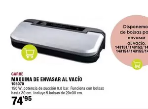 Oferta de Funciona - Maquina De Envasar Al Vacio por 74,95€ en ferrOkey