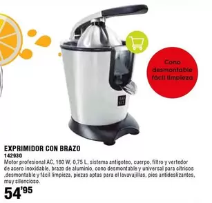 Oferta de Sistema - Exprimidor Con Brazo por 54,95€ en ferrOkey